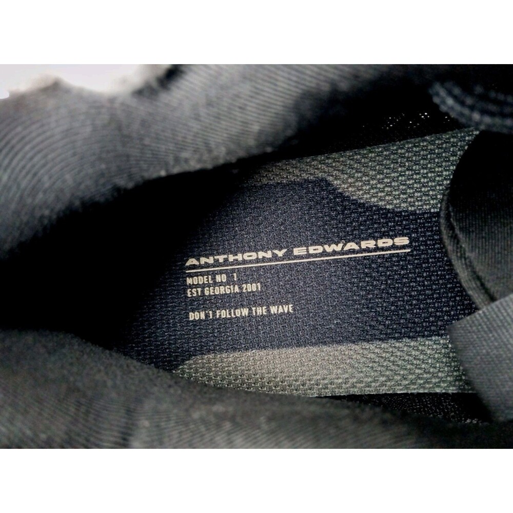 Adidas Shoes Mens Size 6.5 A.E. 1 J Low Anthony Edwards  Black-Gray JI4074 - Picture 10 of 10